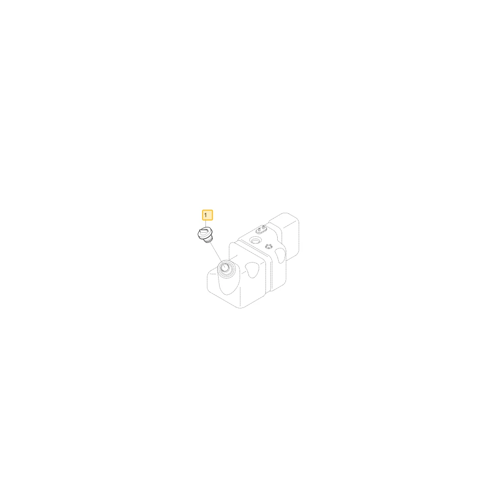Korek wlewu paliwa zamykany na kluczyk RX/NX KIOTI T5210-A15040104
