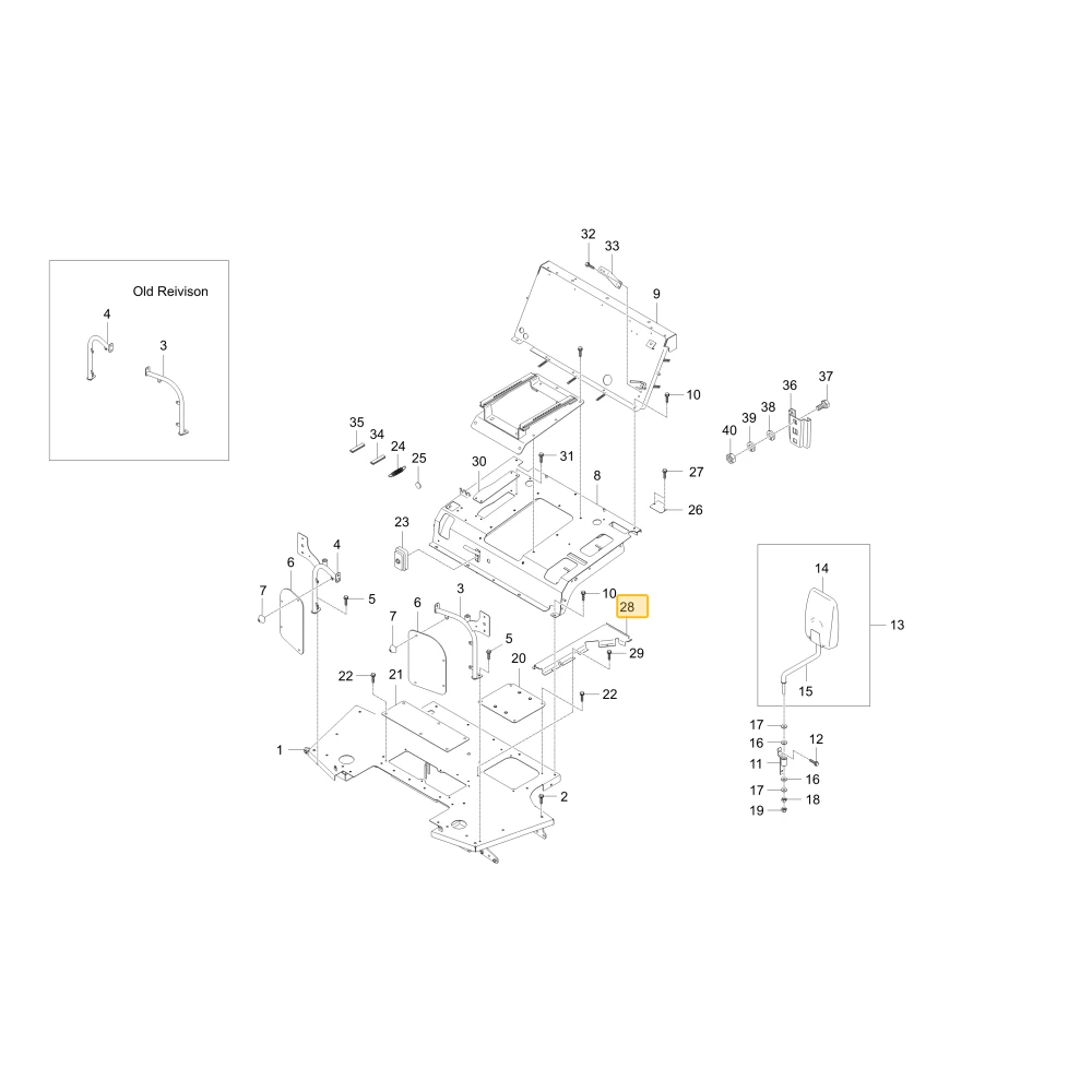 Pokrywa lewego stopnia Circuit KIOTI T5230-83221