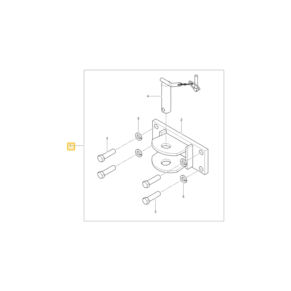 Przedni zaczep polowy KIOTI T5248-A10000201