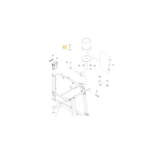 Zestaw montażowy instalacji światła ostrzegawczego Kioti RX7330 T5248-A13050101