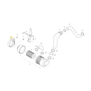 Uchwyt filtra powietrza powietrza KIOTI T5250-11021