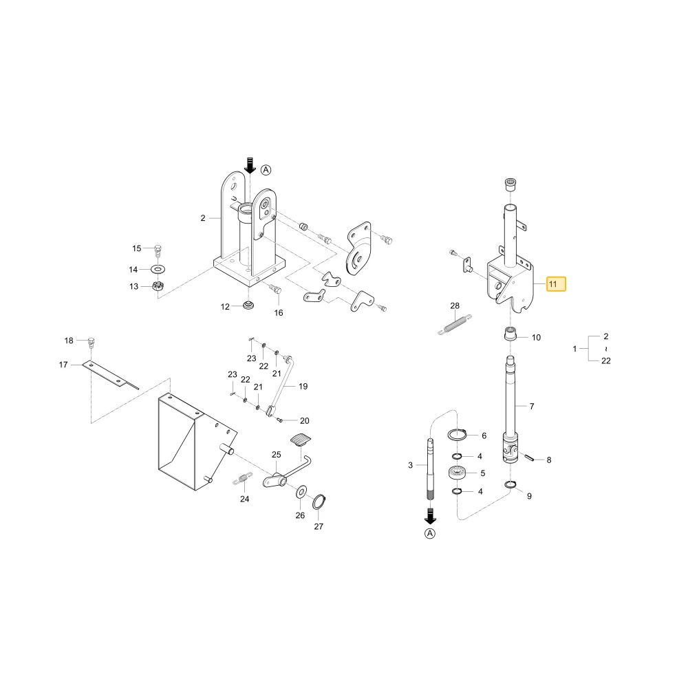 Kolumna kierownicza KIOTI T5250-66013