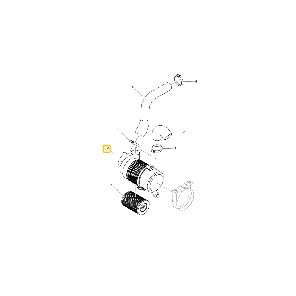 Filtr powietrza powietrza KIOTI T5270-11011