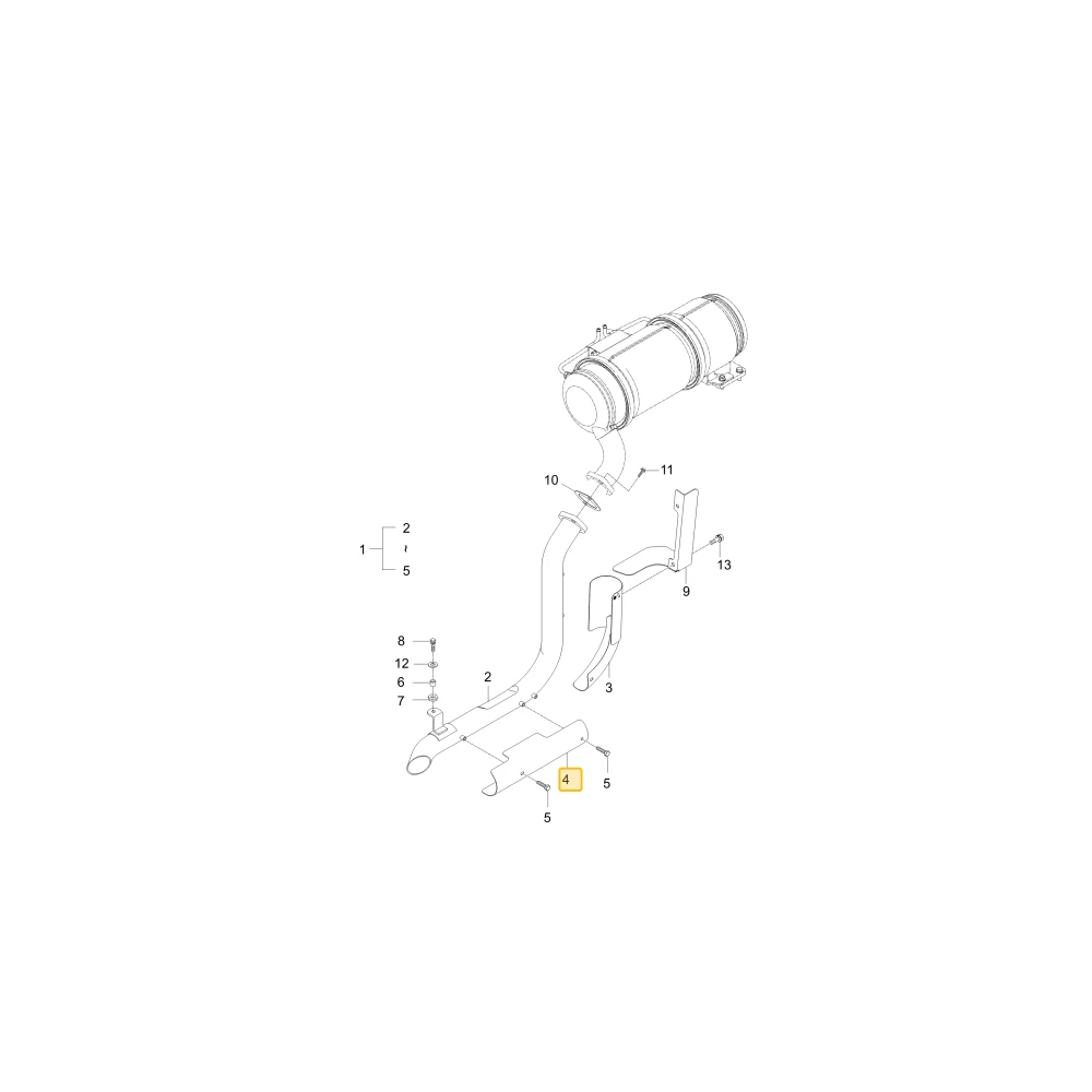Pokrywa osłony tłumika KIOTI T5270-12431