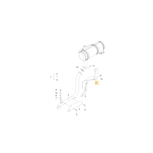 Płyta głównego kierunku wiatrowego ramy KIOTI T5270-12451