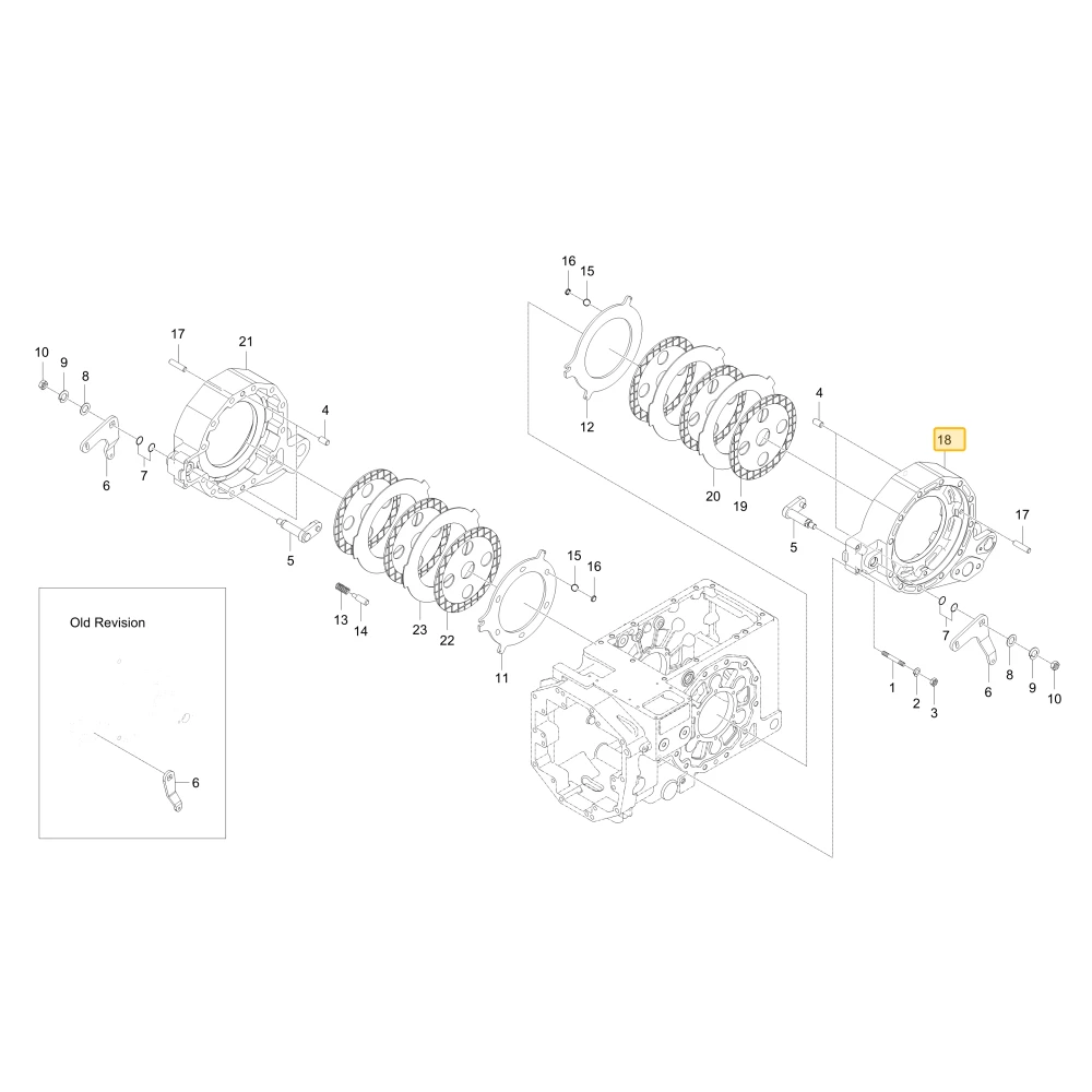Obudowa lewego hamulca KIOTI T5270-28141