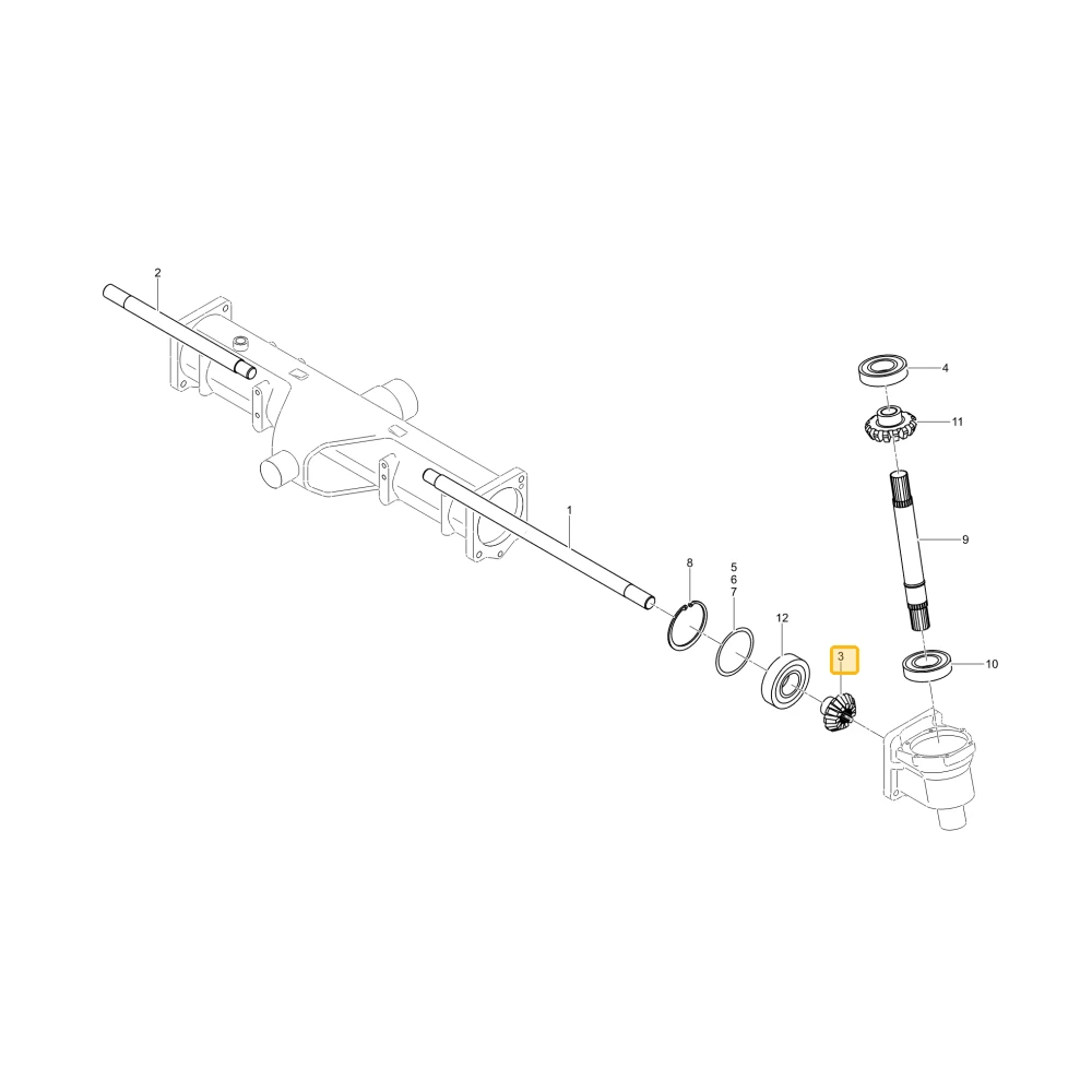 Koło zębate stożkowe 11 KIOTI T5270-43243