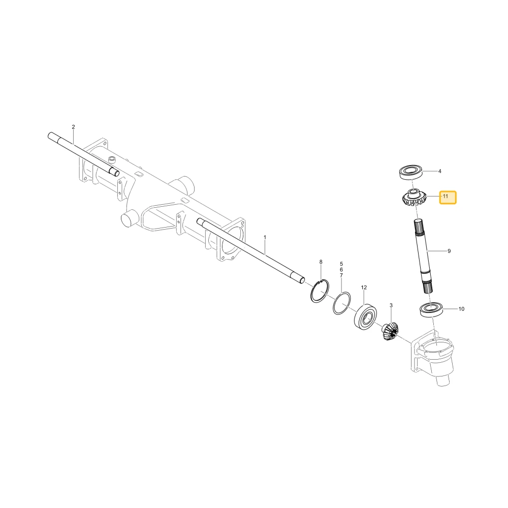 Koło zębate stożkowe 25 KIOTI T5270-43442