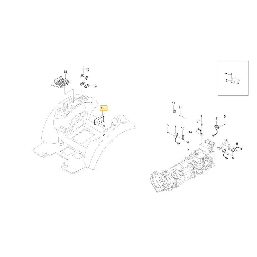Sterownik zaczepu KIOTI T5270-69327