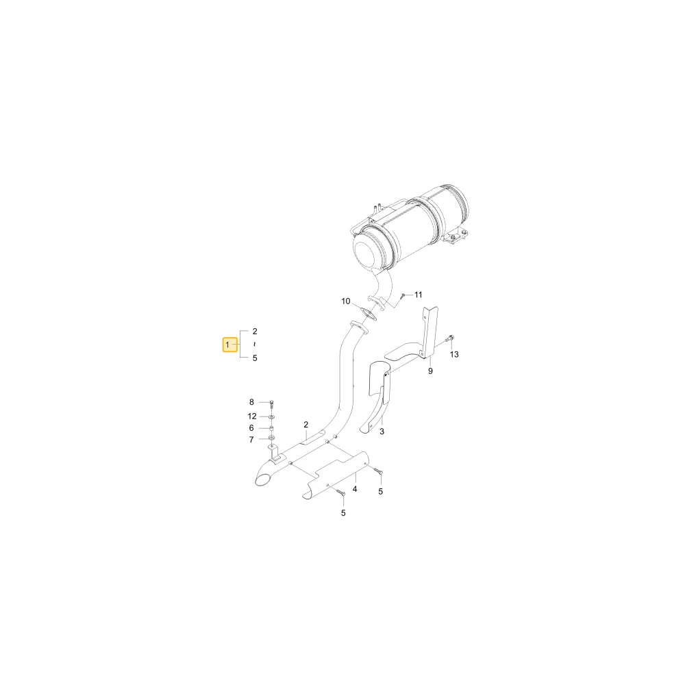Rurka tłumika KIOTI T5275-12404