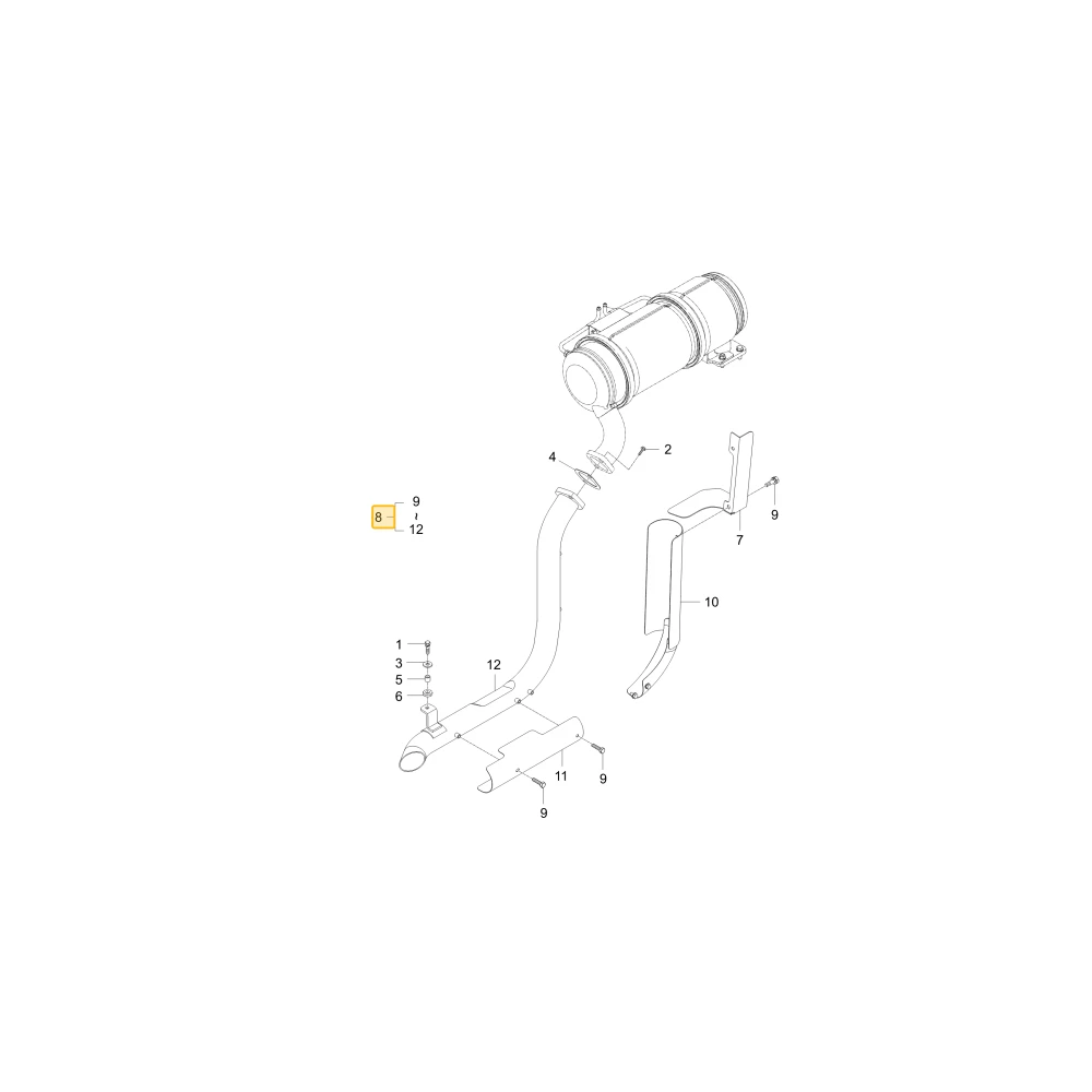 Rura wydechowa KIOTI T5275-12405