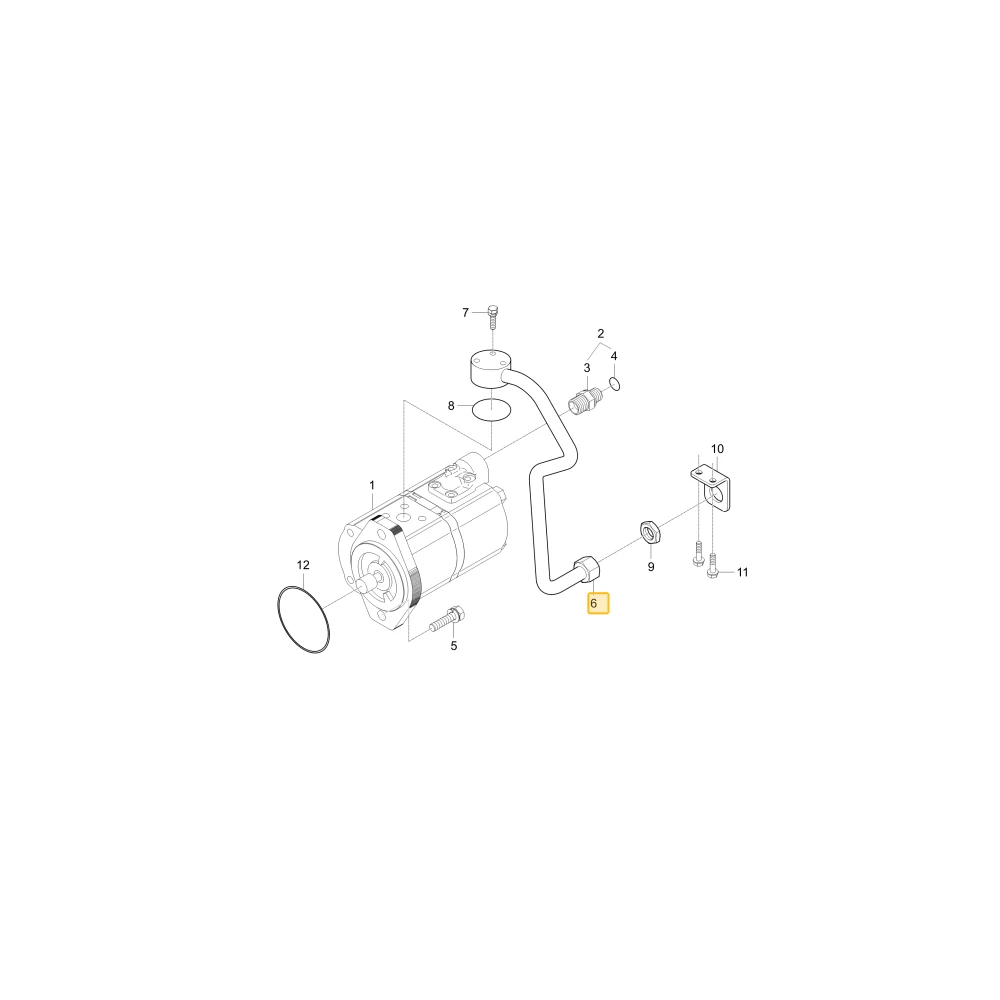 Rura hydrauliczna L1 KIOTI T5275-36101