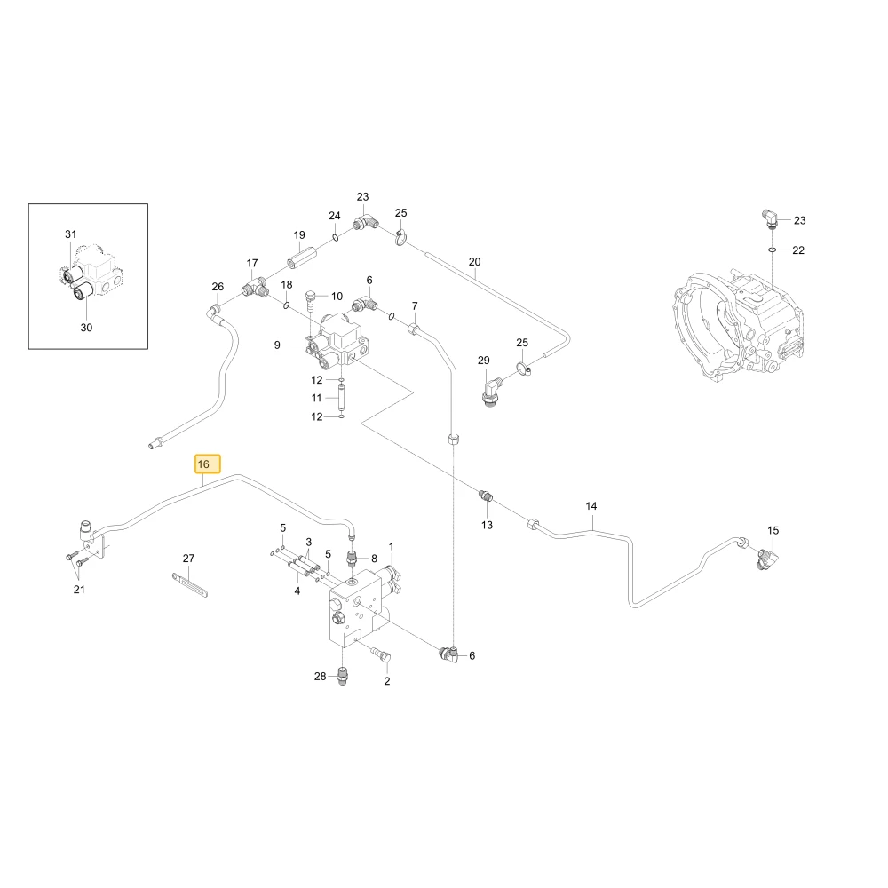 Rura kierownicza T KIOTI T5275-36432
