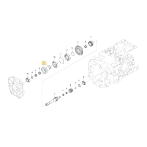 Wał koła zębatego 29 KIOTI T5280-23613