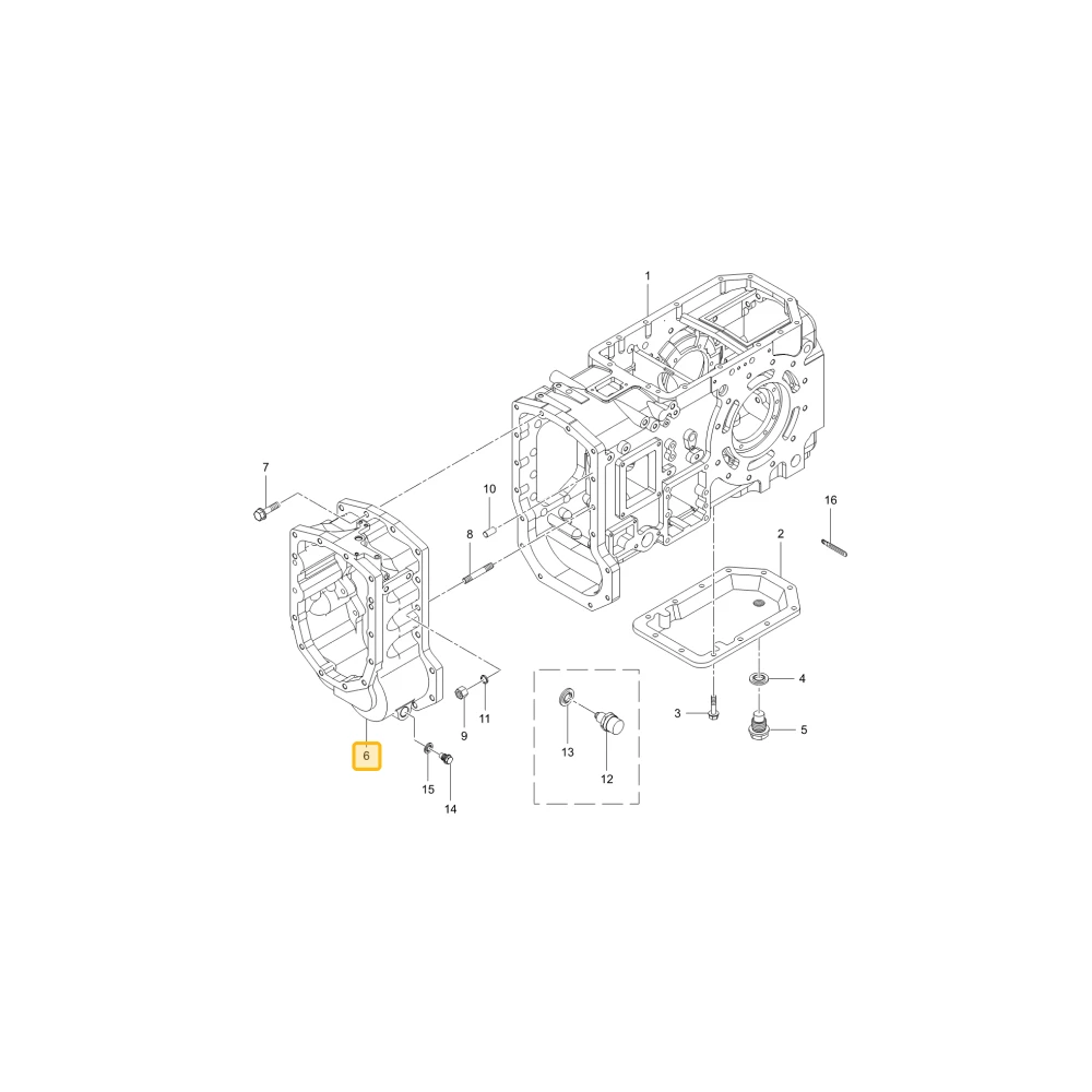 Środkowa obudowa KIOTI T5310-21203