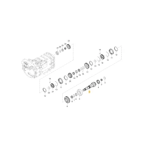 Wał koła zębatego 20 KIOTI T5310-21511