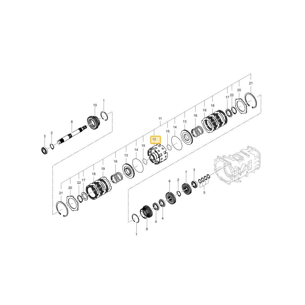 Korpus niskego sprzęgła Hi KIOTI T5310-21912