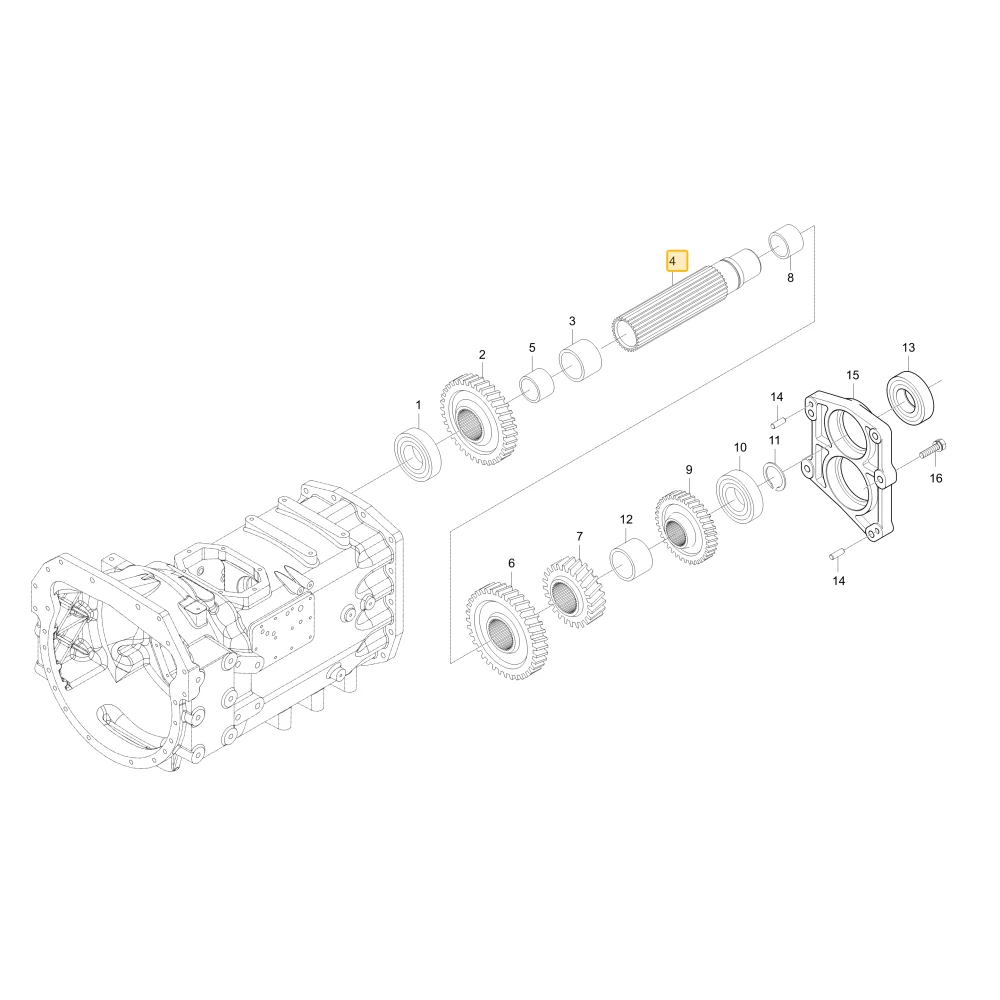 Wał koła zębatego KIOTI T5310-22552