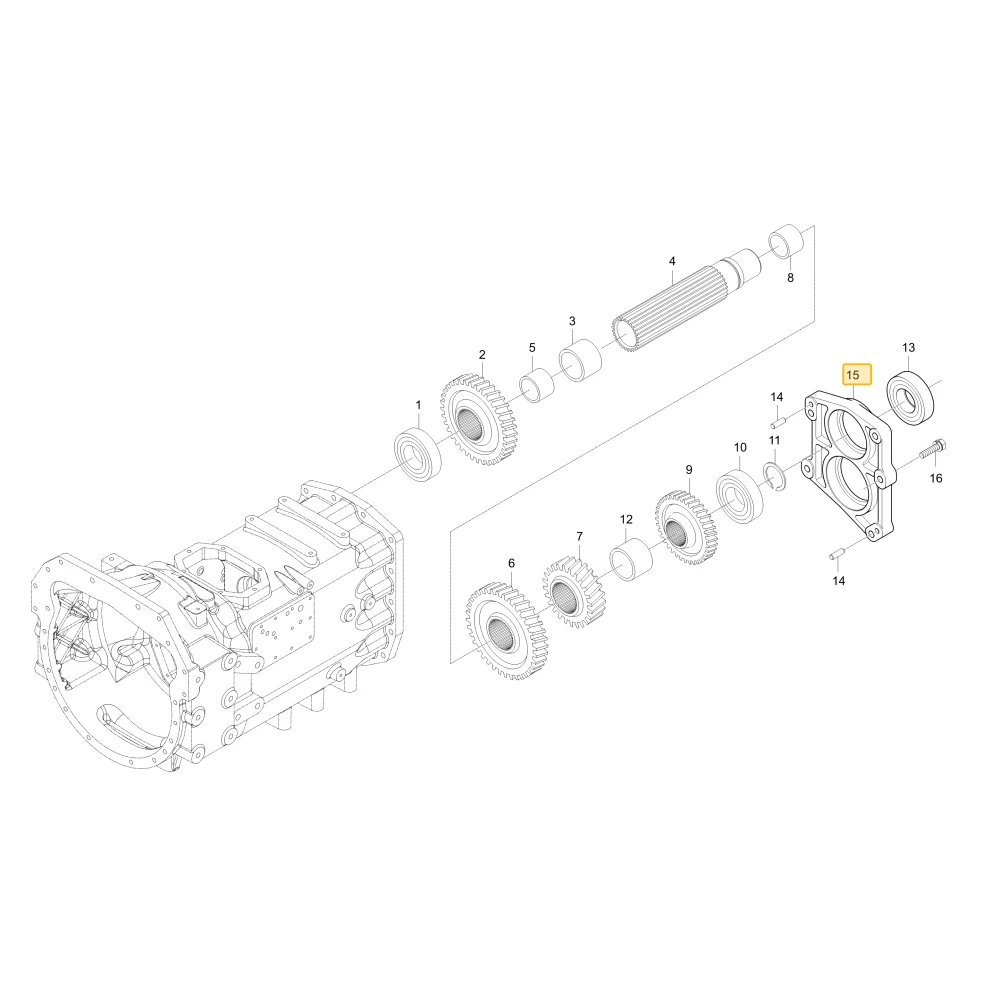 Pokrywa łożyska KIOTI T5310-22801