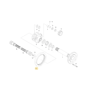 Wewnętrzne koło zębate 56 KIOTI T5310-26411