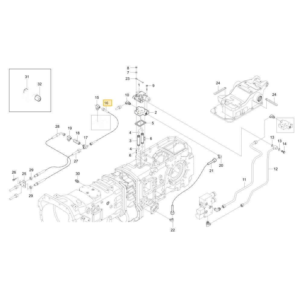 Rurka hydrauliczna T KIOTI T5310-34311