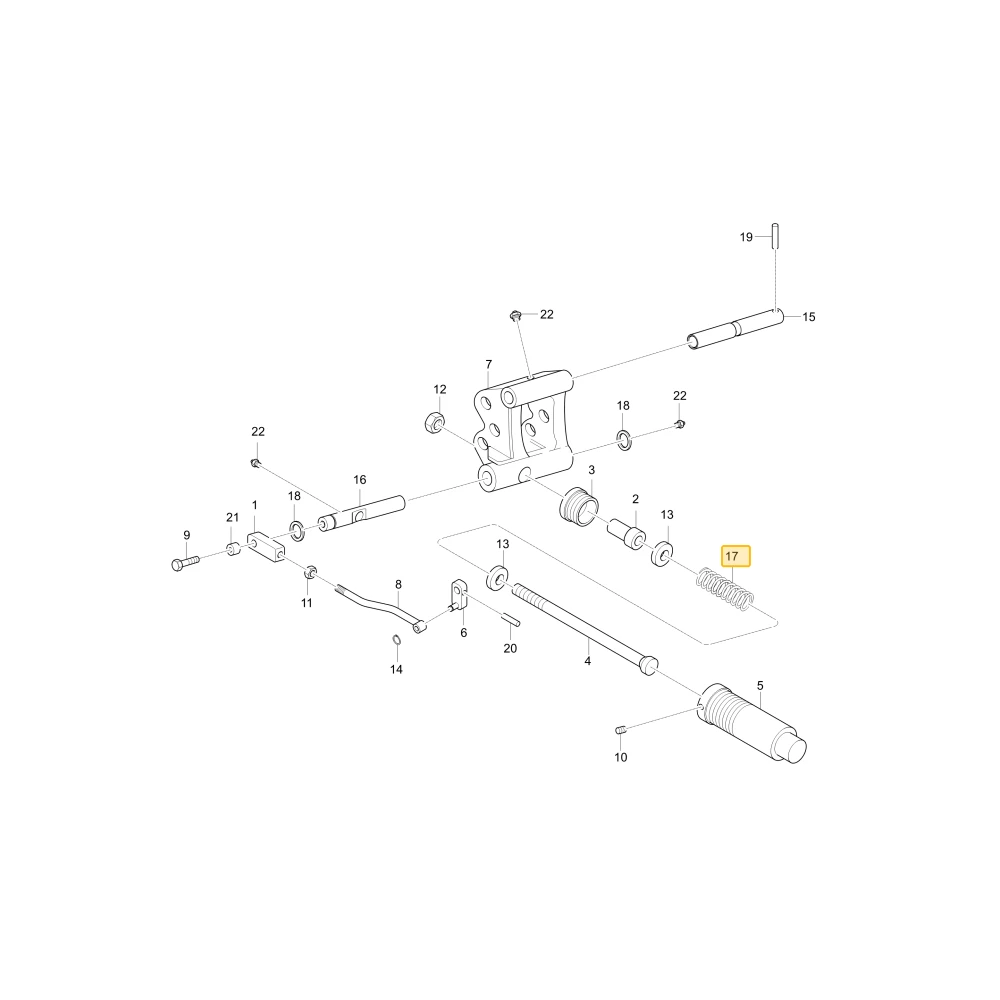PIN, SPRING KIOTI T5310-38001
