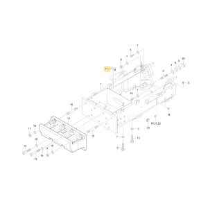 Uszczelka drzwi przedniej ramy osi KIOTI T5310-50163