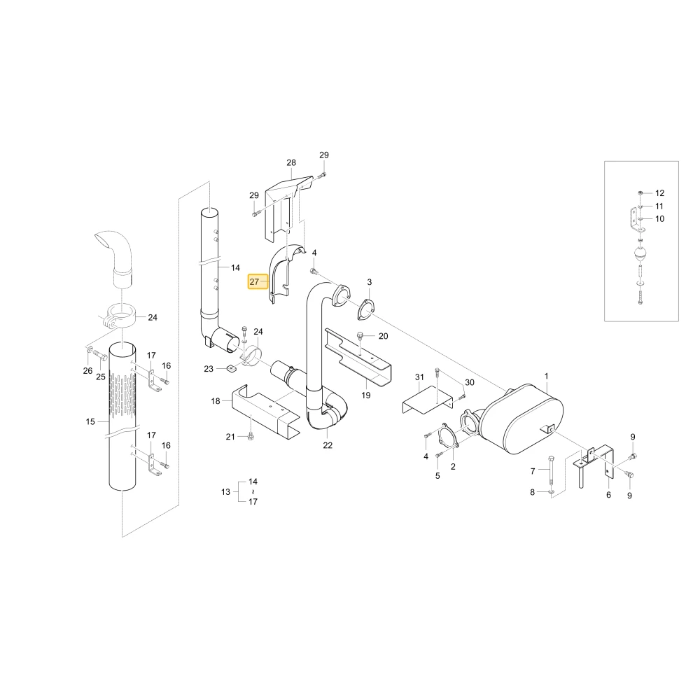 Izolator tłumika grzewczego KIOTI T5310-50692