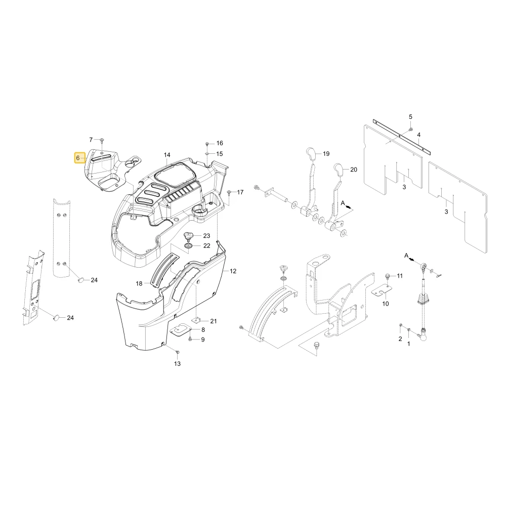 Pokrywa Mainshift 3 KIOTI T5310-64252