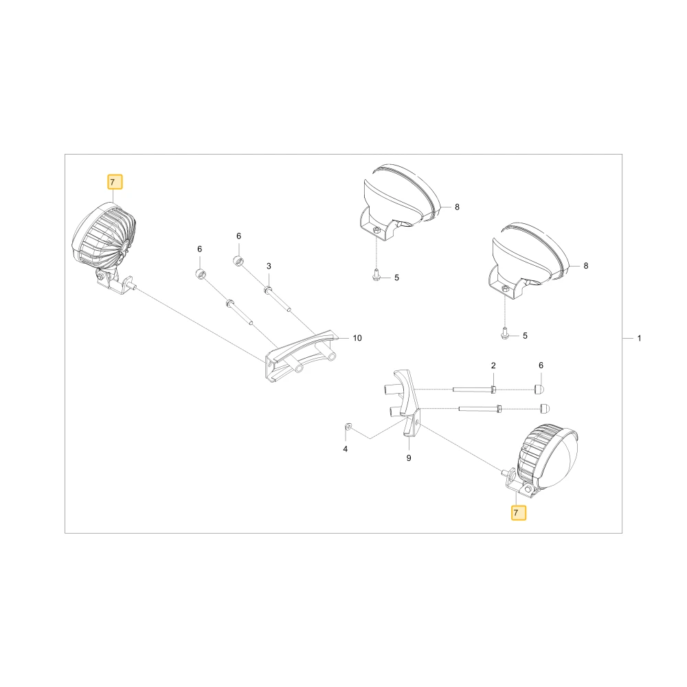 Lampa robocza LED KIOTI T5310-69802