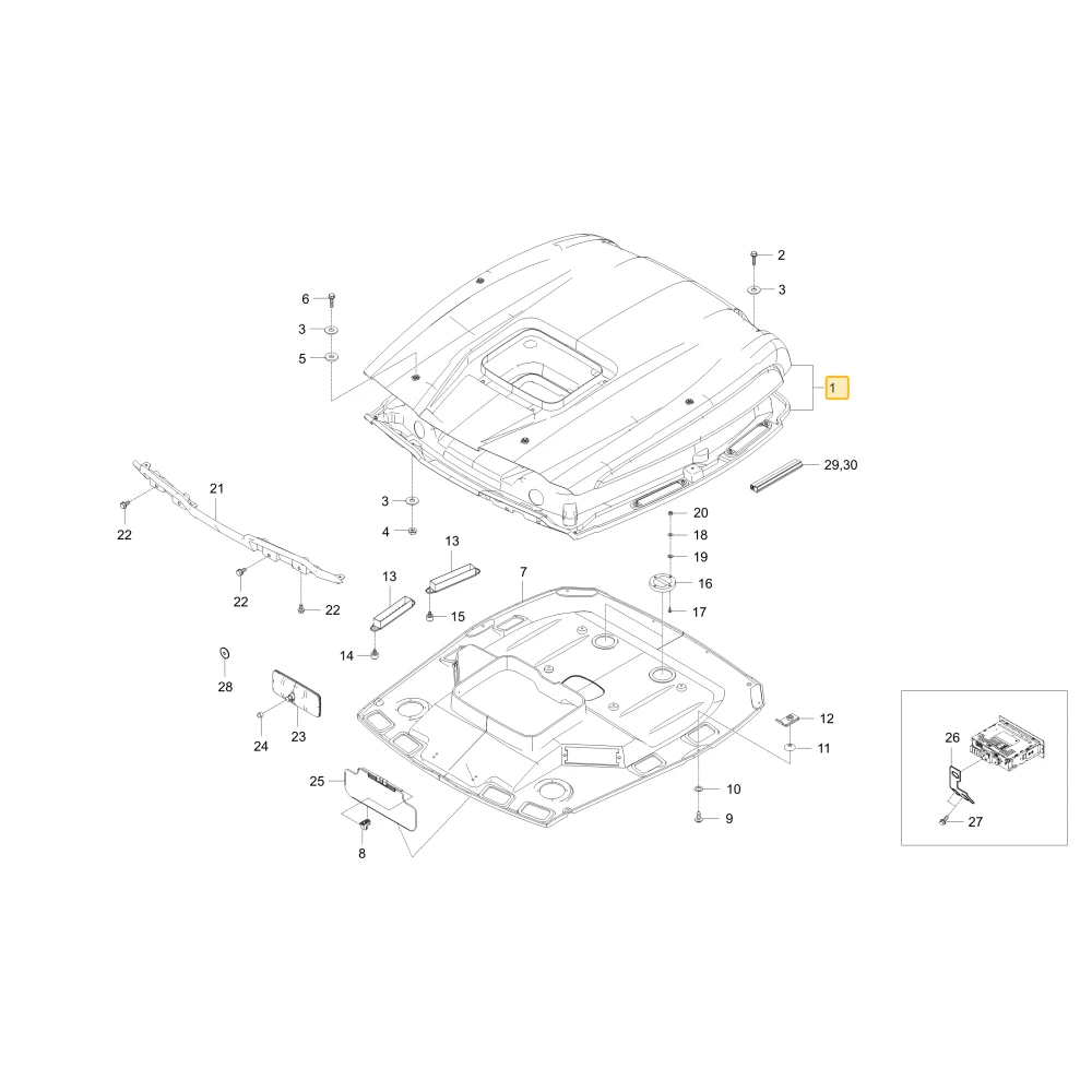 Dach KIOTI T5320-81003