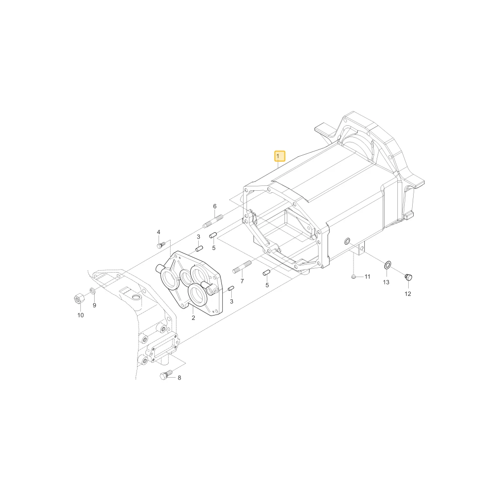 Środkowa obudowa KIOTI T5410-21152