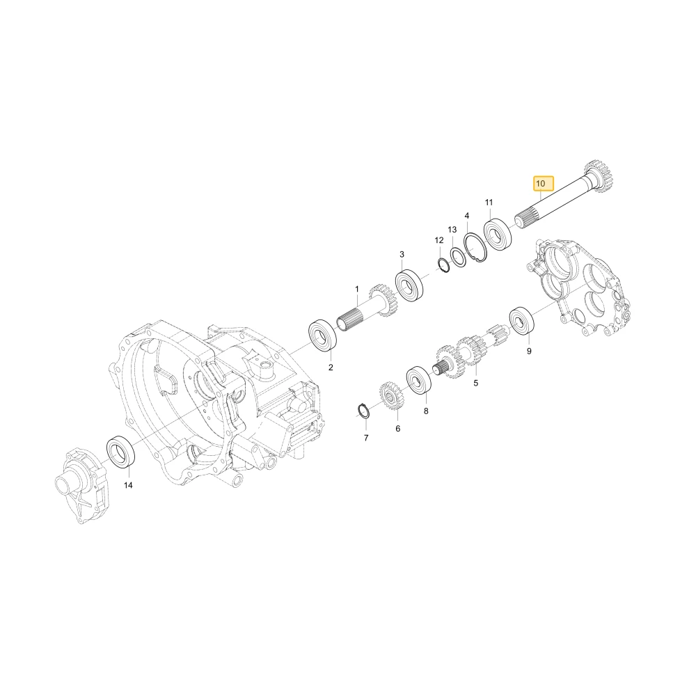 Wał koła zębatego 17 KIOTI T5410-25211
