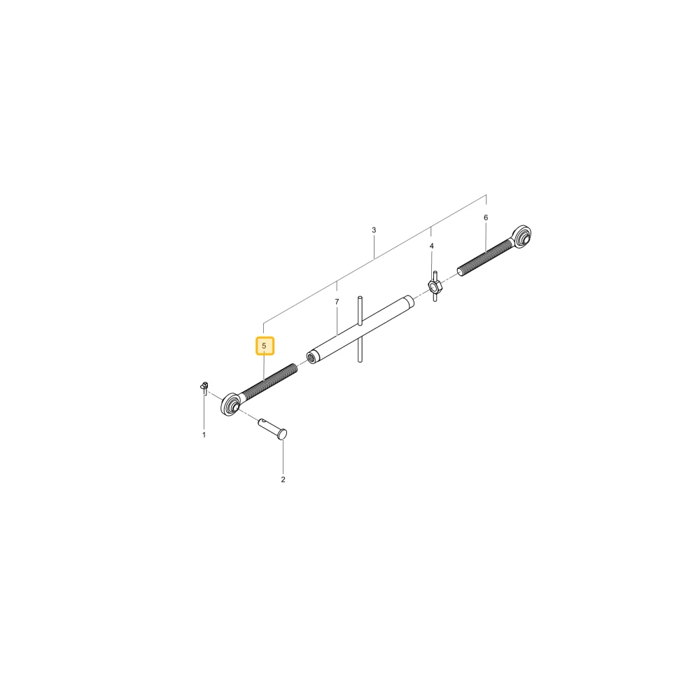Złącze górnego lewego łącznika KIOTI T5410-71122