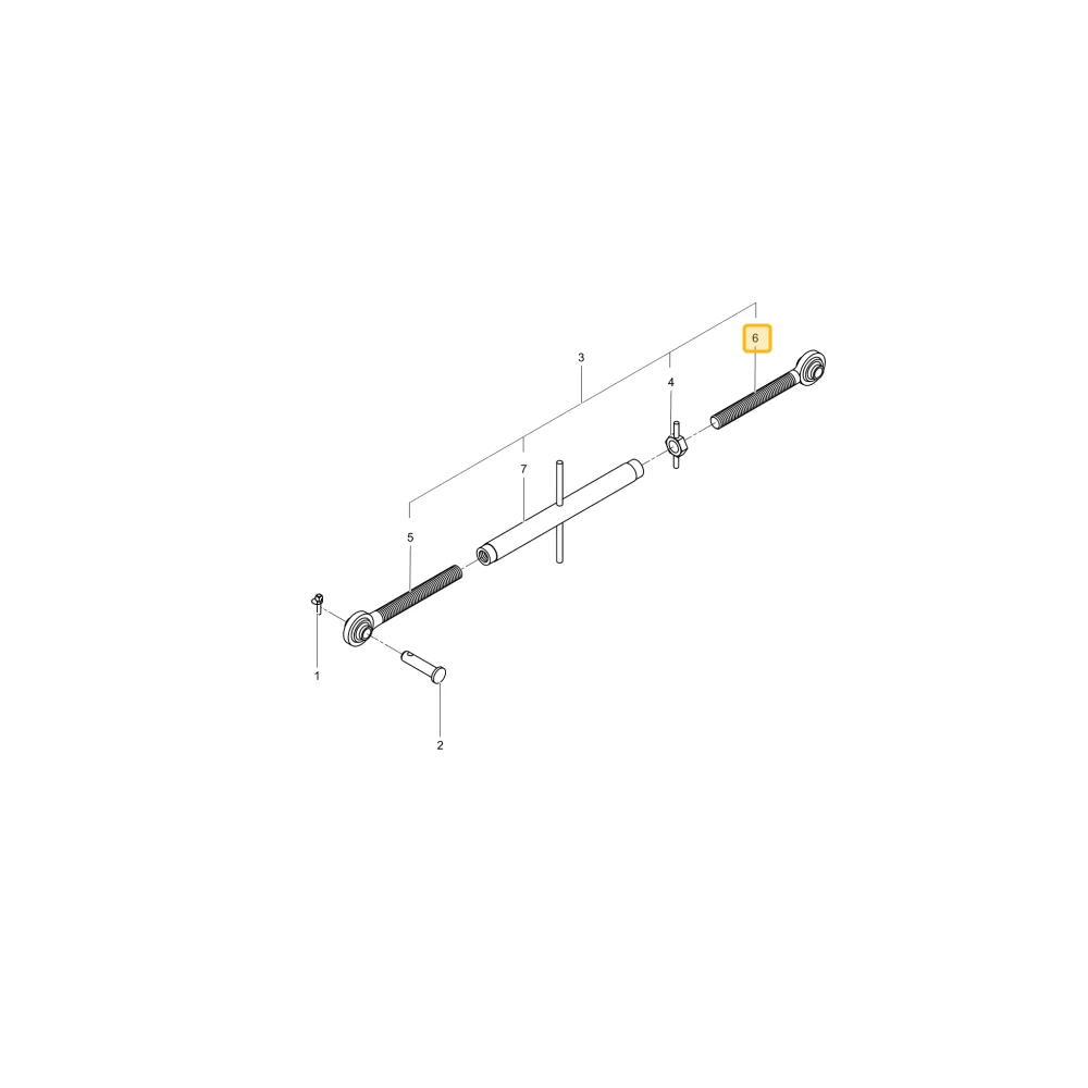 Złącze górnego prawego łącznika KIOTI T5410-71142