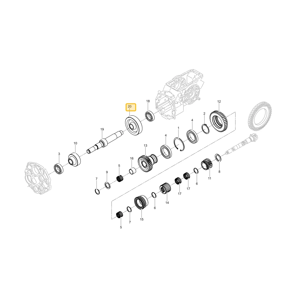 Koło zębate 36 KIOTI T5520-22131