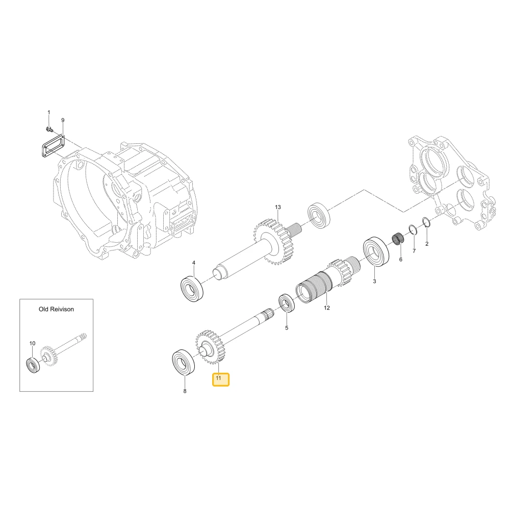 Wał koła zębatego 27 KIOTI T5520-23312