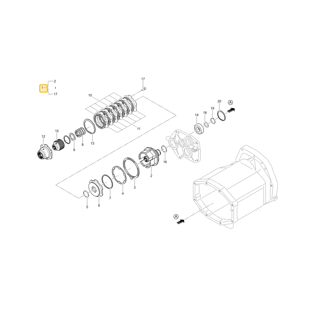 Sprzęgło WOM KIOTI T5520-23601