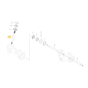 Wał koła zębatego stożkowego KIOTI T5520-32051
