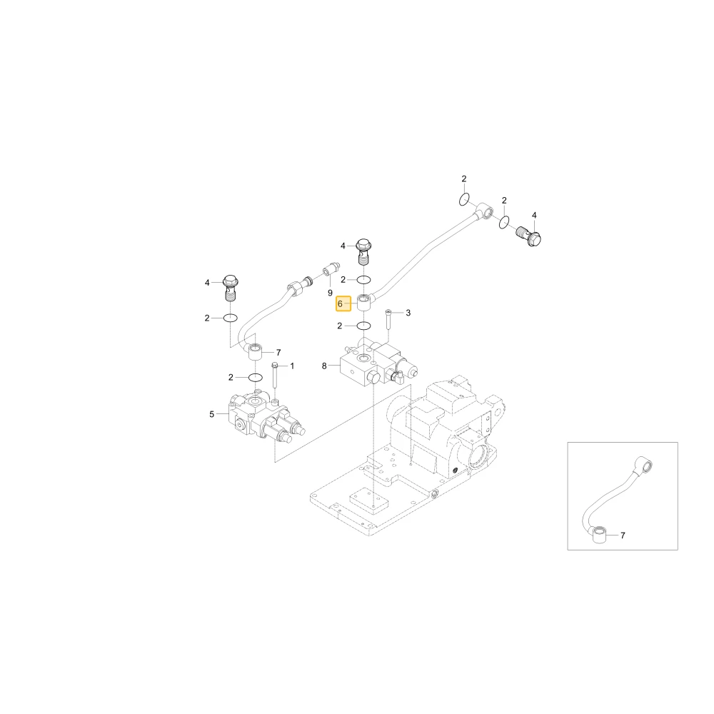 Rurka hydrauliczna KIOTI T5520-44012