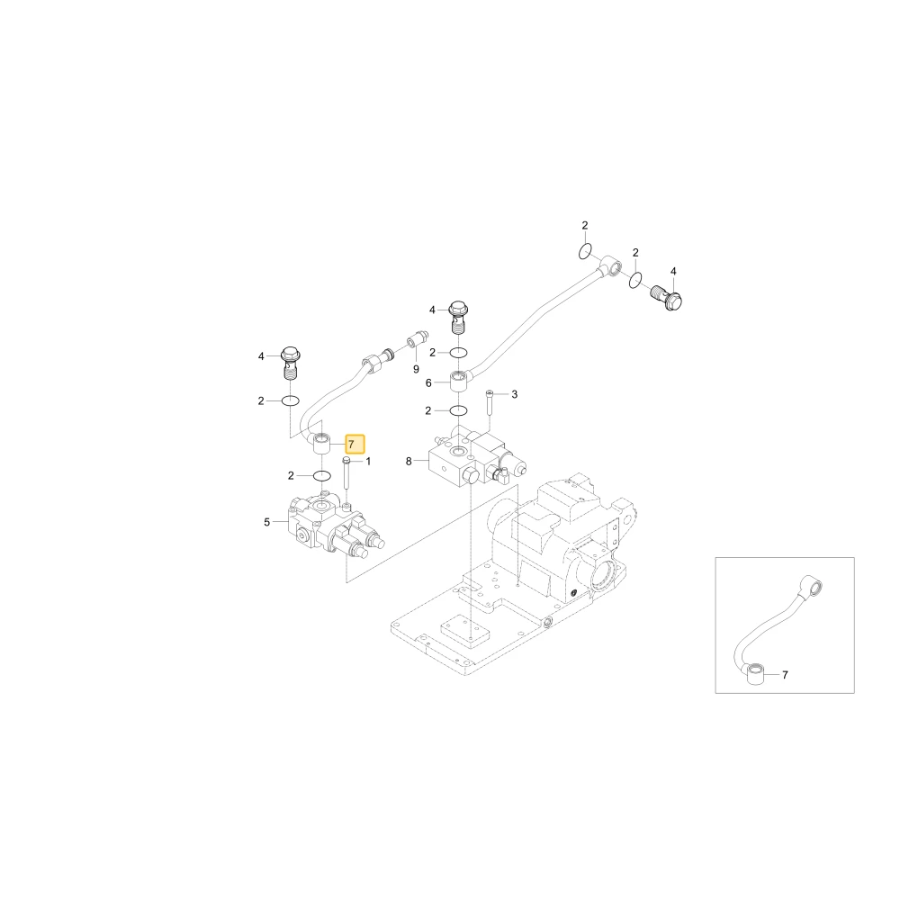 Rurka hydrauliczna KIOTI T5520-44022