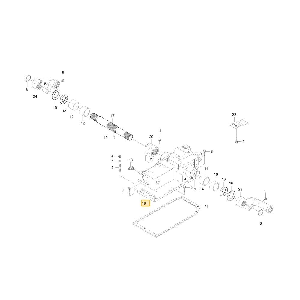 Korpus cylindra hydraulicznego KIOTI T5520-47007