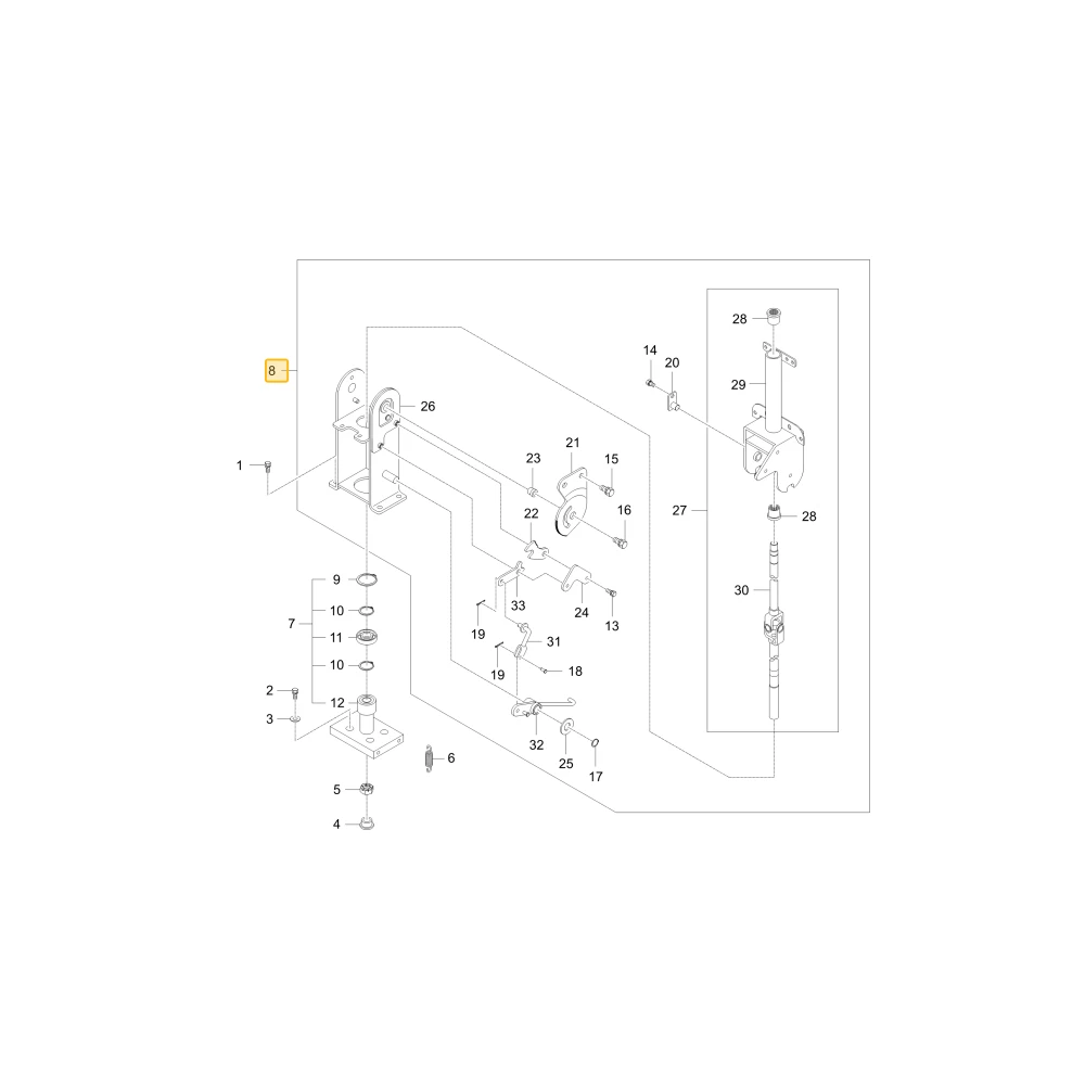 Kierowniczy ROPS KIOTI T5520-80504