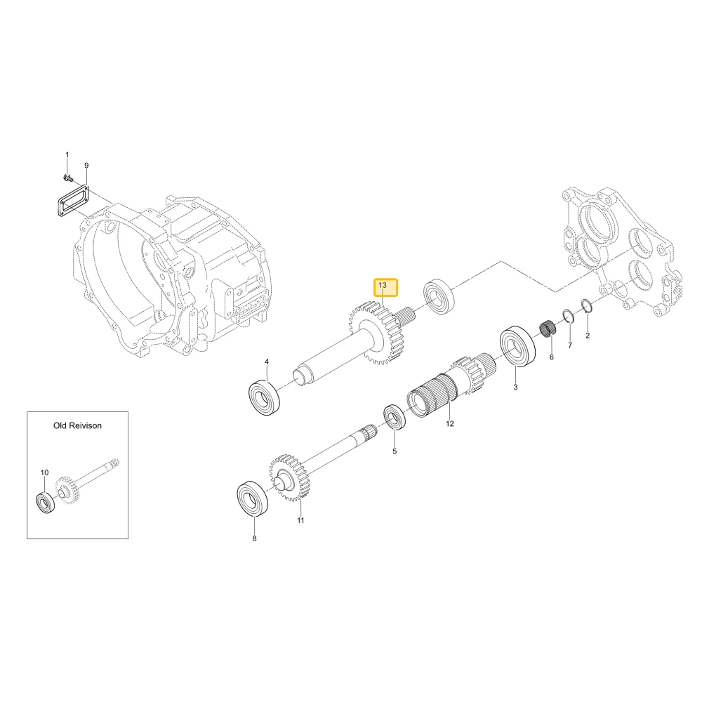 Wał koła zębatego 30 KIOTI T5525-23411