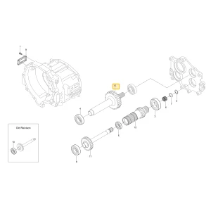 Wał koła zębatego 30 KIOTI T5525-23411