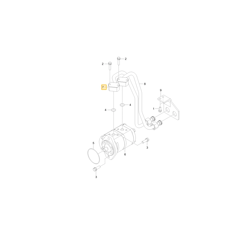Rurka hydrauliczna J1 KIOTI T5525-40521