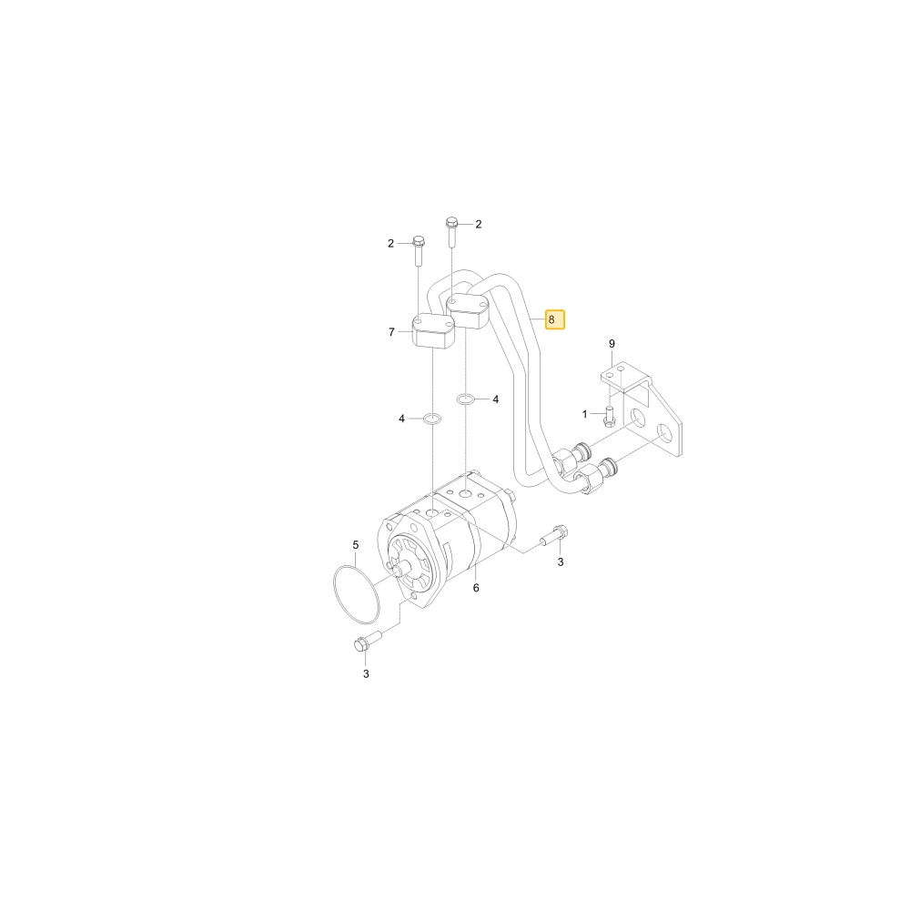 Rurka hydrauliczna S1 KIOTI T5525-40531
