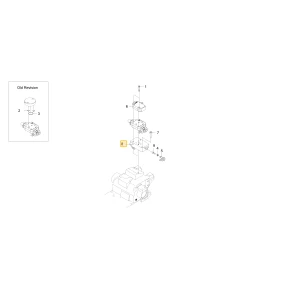 Blok hydrauliczny oleju przepływu KIOTI T5525-46022