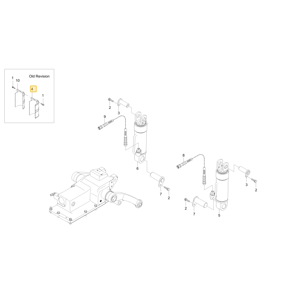 Pokrywa siłownika hydraulicznego KIOTI T5525-47062