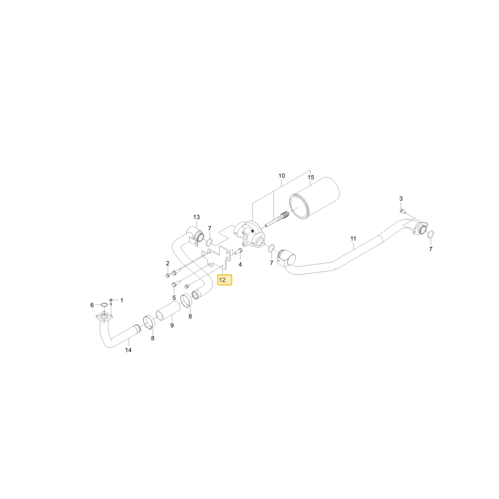 Podpora filtra KIOTI T5525-49012